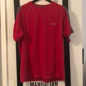 Marmot red and gray workout shirt - L